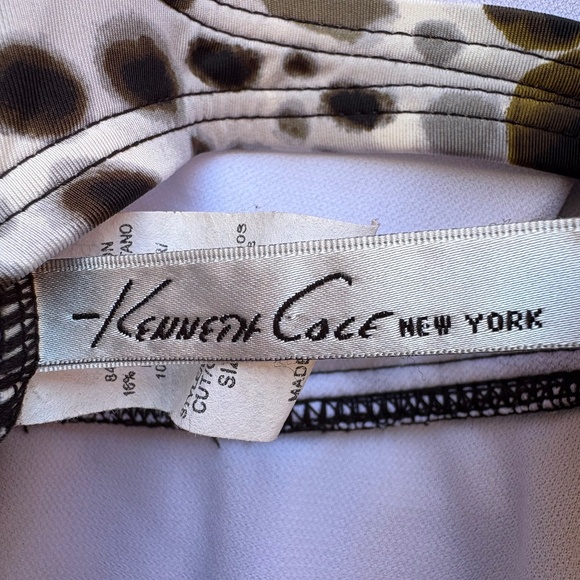 Kenneth Cole New York -Animal Print One-Piece Swimsuit, size L - Picture 5 of 6